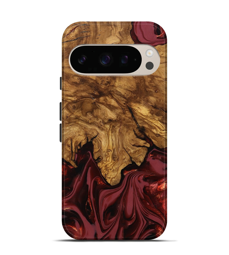 Pixel 10 Wood Live Edge Phone Case - Booker (Ancient Olive, 818746)