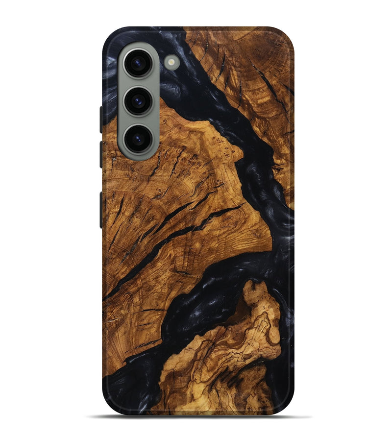 Galaxy S23 Plus Wood Live Edge Phone Case - Boone (Ancient Olive, 818747)
