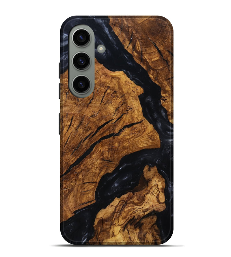 Galaxy S24 Plus Wood Live Edge Phone Case - Boone (Ancient Olive, 818747)