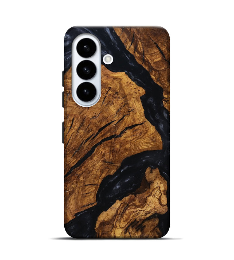 Galaxy S26 Wood Live Edge Phone Case - Boone (Ancient Olive, 818747)