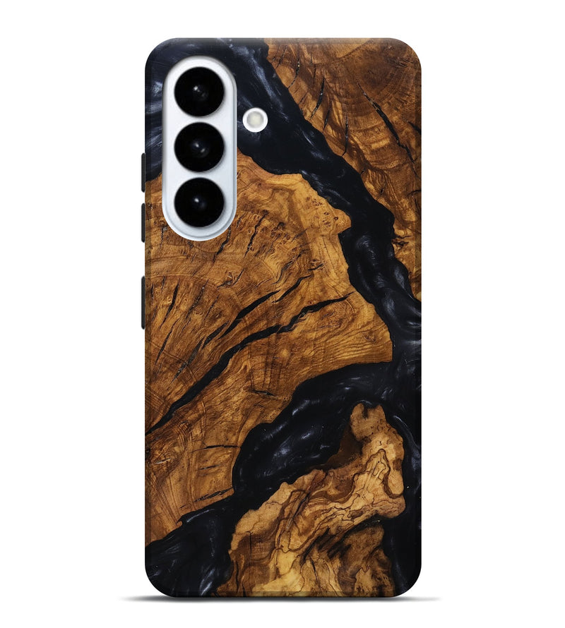 Galaxy S26 Plus Wood Live Edge Phone Case - Boone (Ancient Olive, 818747)