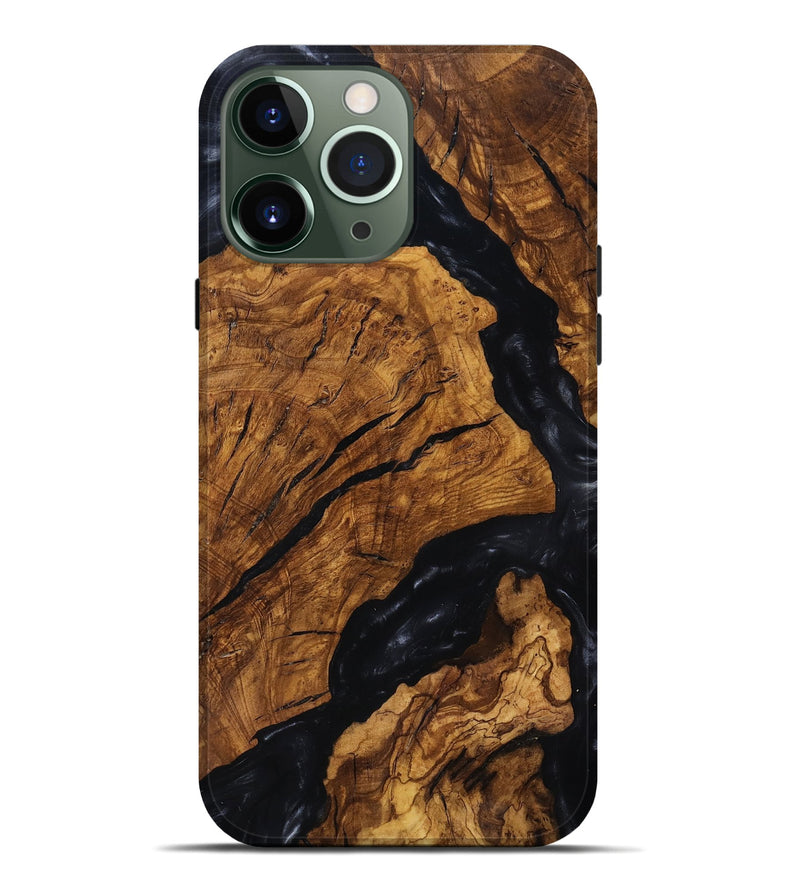 iPhone 13 Pro Max Wood Live Edge Phone Case - Boone (Ancient Olive, 818747)