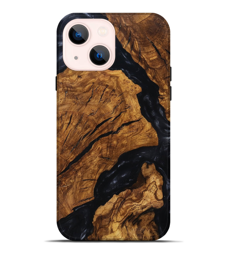 iPhone 14 Plus Wood Live Edge Phone Case - Boone (Ancient Olive, 818747)