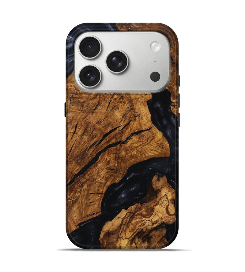 iPhone 17 Pro Wood Live Edge Phone Case - Boone (Ancient Olive, 818747)