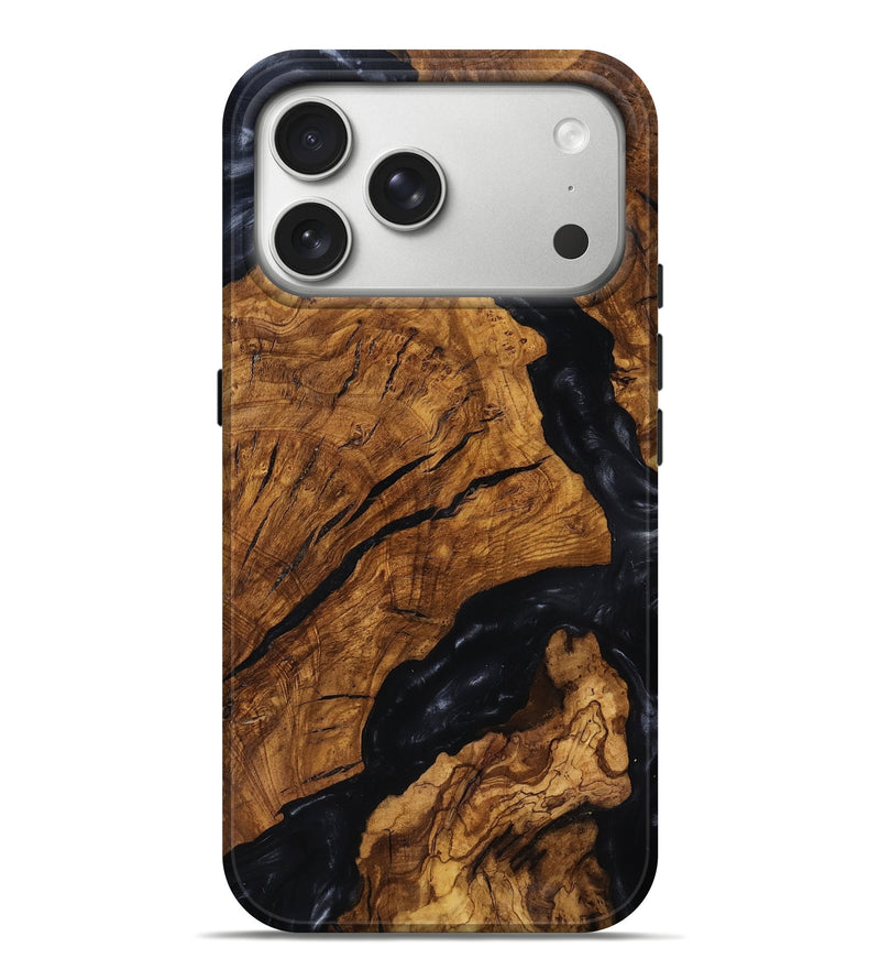 iPhone 17 Pro Max Wood Live Edge Phone Case - Boone (Ancient Olive, 818747)