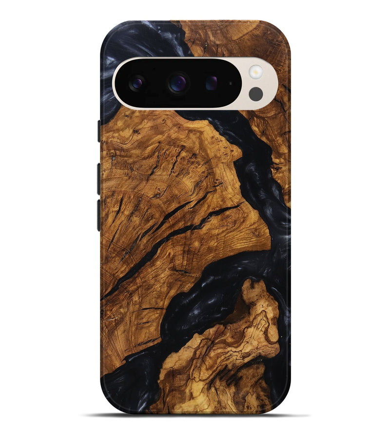 Pixel 9 Pro XL Wood Live Edge Phone Case - Boone (Ancient Olive, 818747)