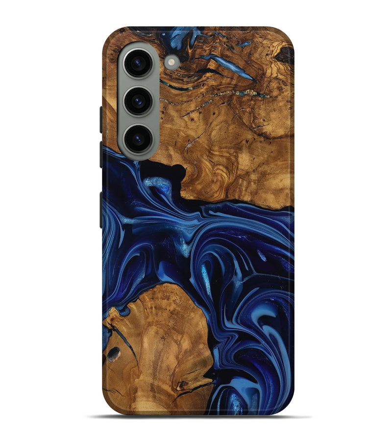 Galaxy S23 Plus Wood Live Edge Phone Case - Baylee (Ancient Olive, 818748)