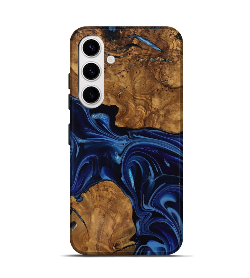 Galaxy S25 Wood Live Edge Phone Case - Baylee (Ancient Olive, 818748)
