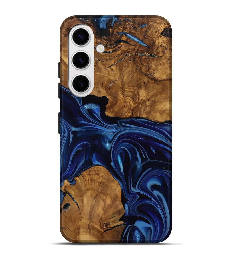 Galaxy S25 Plus Wood Live Edge Phone Case - Baylee (Ancient Olive, 818748)