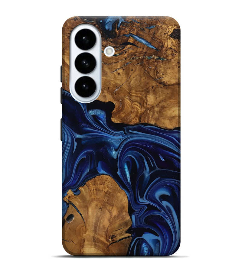 Galaxy S26 Plus Wood Live Edge Phone Case - Baylee (Ancient Olive, 818748)