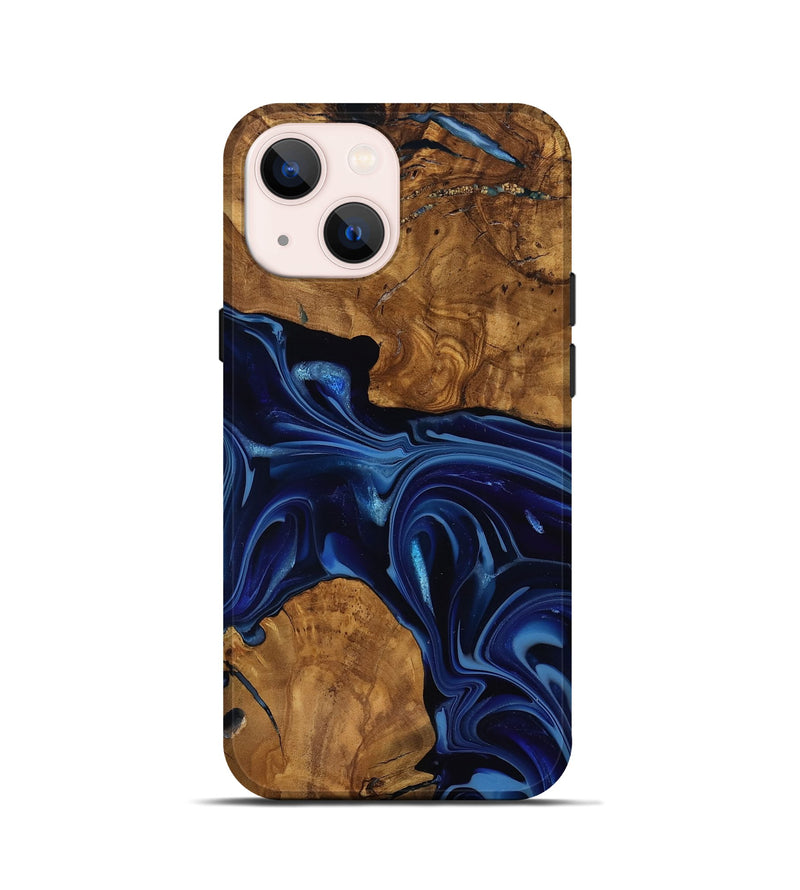 iPhone 13 mini Wood Live Edge Phone Case - Baylee (Ancient Olive, 818748)