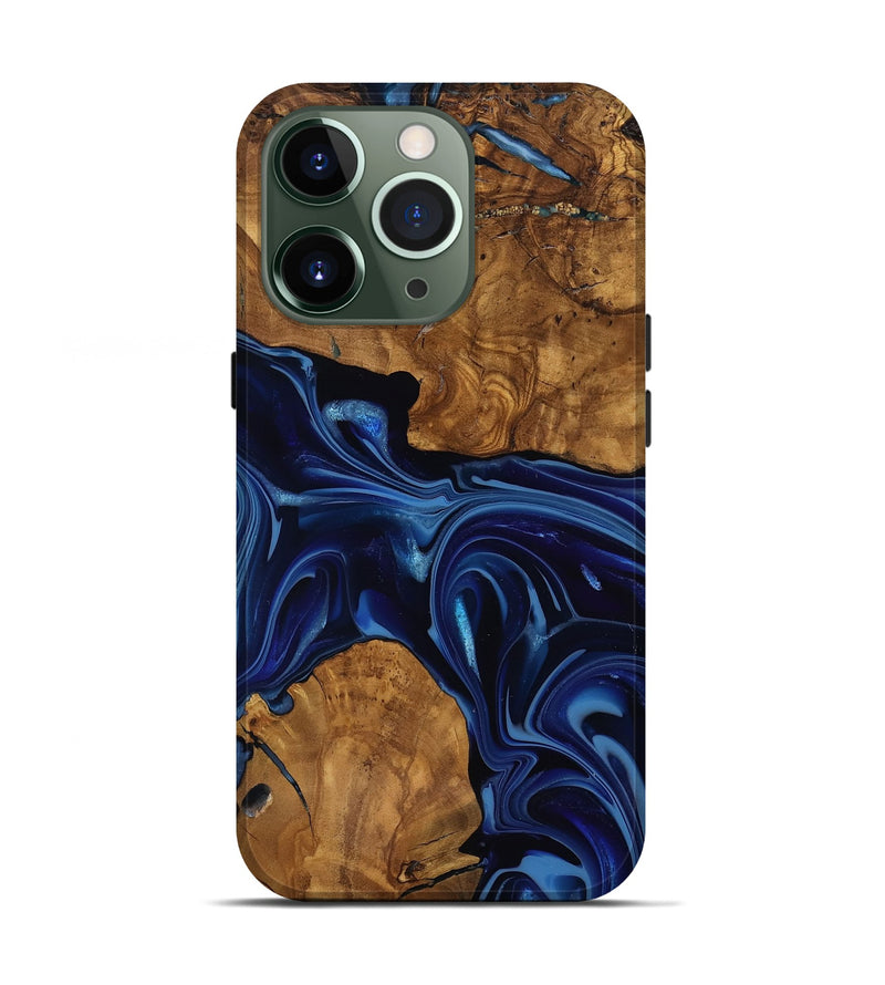 iPhone 13 Pro Wood Live Edge Phone Case - Baylee (Ancient Olive, 818748)