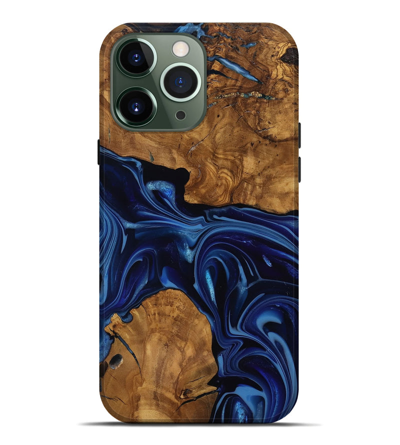 iPhone 13 Pro Max Wood Live Edge Phone Case - Baylee (Ancient Olive, 818748)