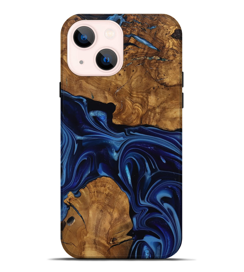 iPhone 14 Plus Wood Live Edge Phone Case - Baylee (Ancient Olive, 818748)