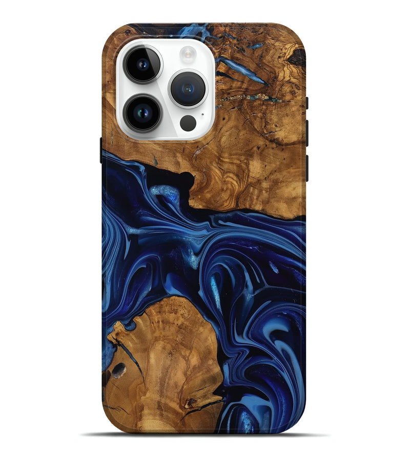 iPhone 15 Pro Max Wood Live Edge Phone Case - Baylee (Ancient Olive, 818748)