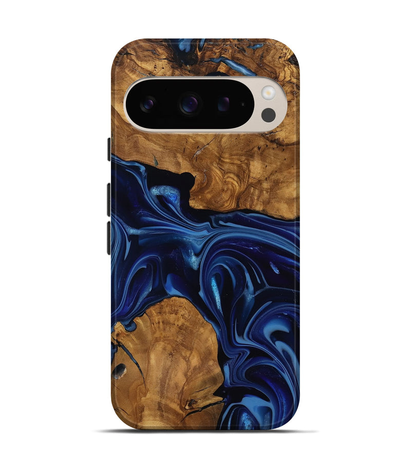 Pixel 9 Pro Wood Live Edge Phone Case - Baylee (Ancient Olive, 818748)