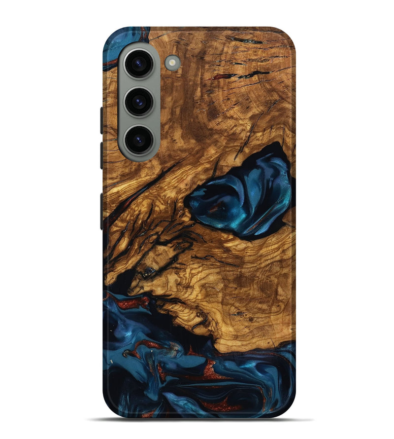Galaxy S23 Plus Wood Live Edge Phone Case - Livia (Ancient Olive, 818749)