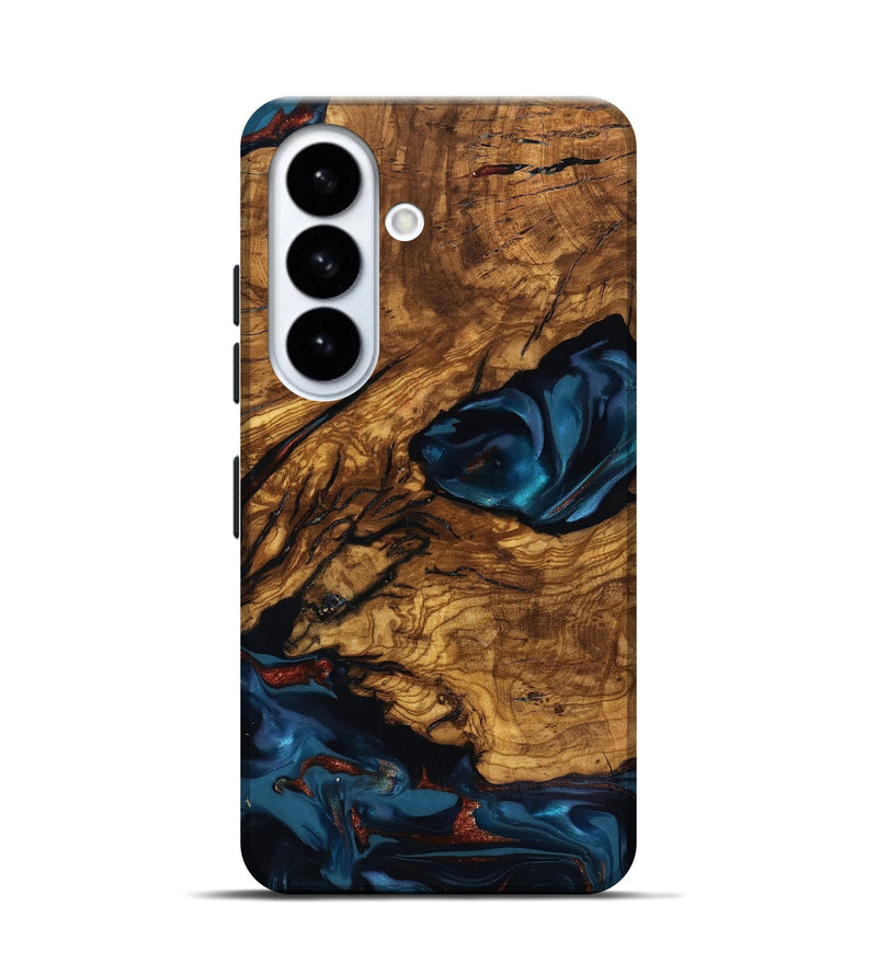 Galaxy S26 Wood Live Edge Phone Case - Livia (Ancient Olive, 818749)