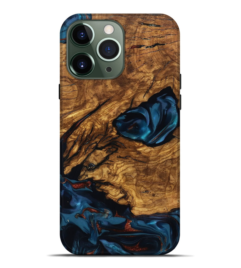 iPhone 13 Pro Max Wood Live Edge Phone Case - Livia (Ancient Olive, 818749)