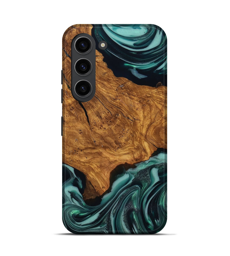 Galaxy S23 Wood Live Edge Phone Case - Koen (Ancient Olive, 818750)