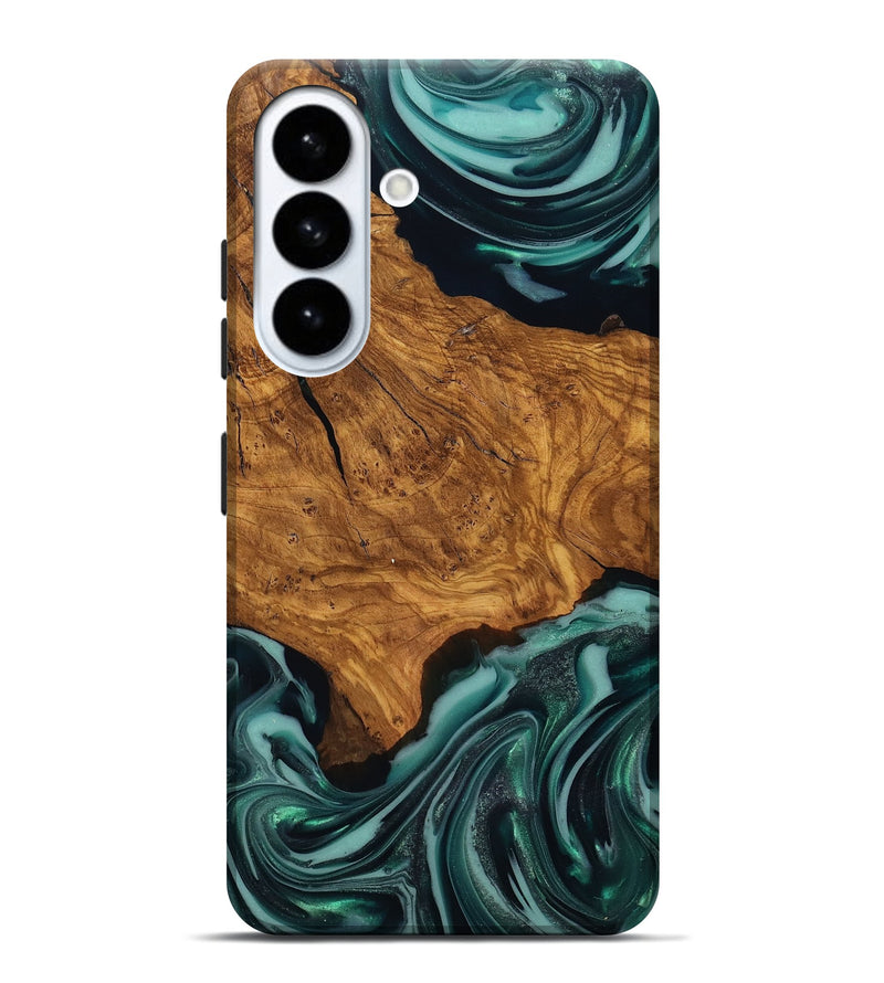 Galaxy S26 Plus Wood Live Edge Phone Case - Koen (Ancient Olive, 818750)