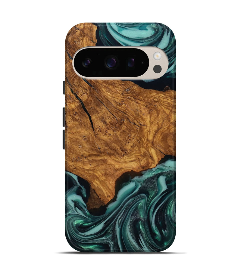Pixel 10 Pro Wood Live Edge Phone Case - Koen (Ancient Olive, 818750)