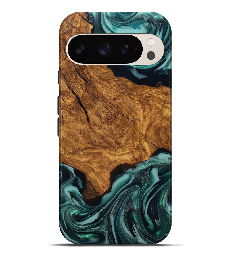 Pixel 9 Pro XL Wood Live Edge Phone Case - Koen (Ancient Olive, 818750)