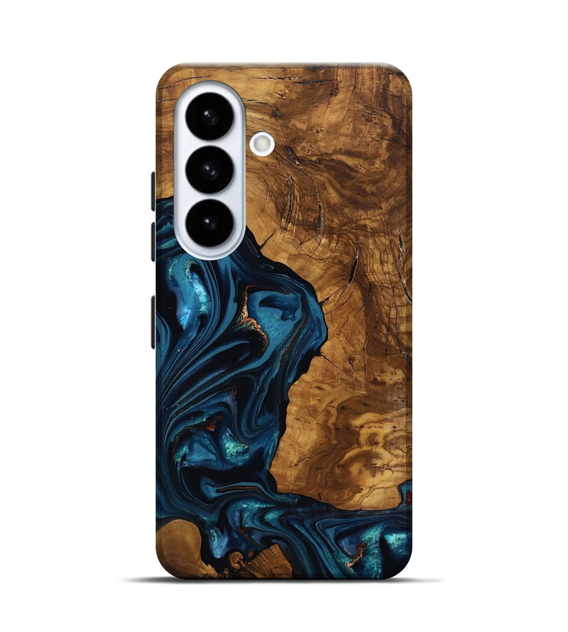 Galaxy S26 Wood Live Edge Phone Case - Loni (Ancient Olive, 818751)