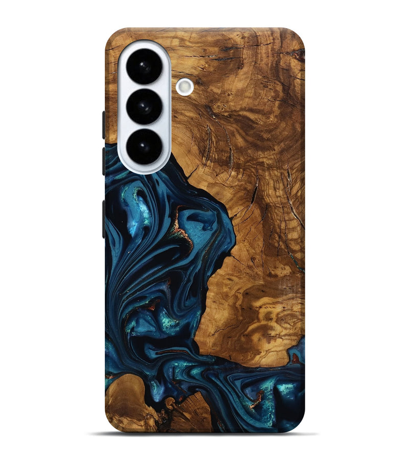 Galaxy S26 Plus Wood Live Edge Phone Case - Loni (Ancient Olive, 818751)