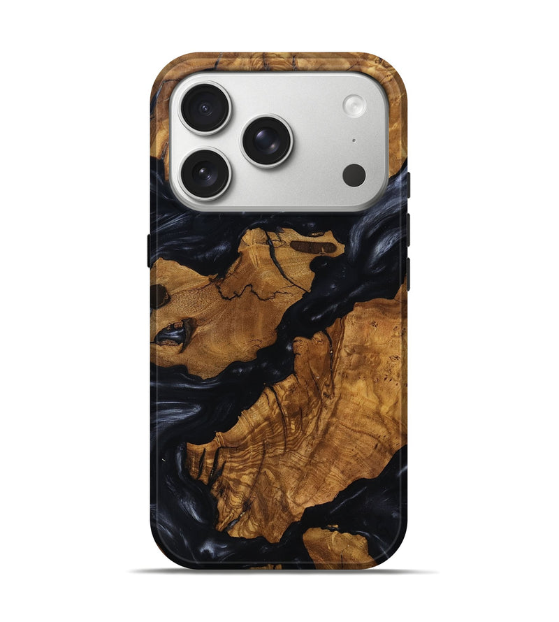 iPhone 17 Pro Wood Live Edge Phone Case - Vina (Ancient Olive, 818752)