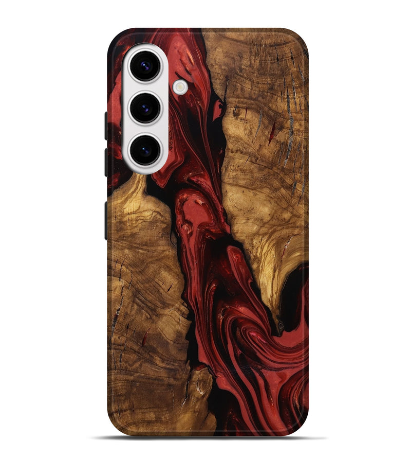 Galaxy S25 Plus Wood Live Edge Phone Case - Kinslee (Ancient Olive, 818753)