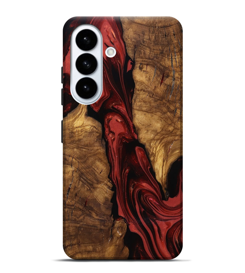Galaxy S26 Plus Wood Live Edge Phone Case - Kinslee (Ancient Olive, 818753)