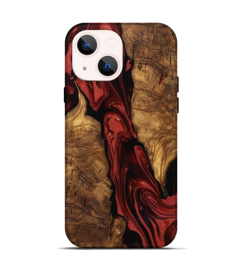 iPhone 13 Wood Live Edge Phone Case - Kinslee (Ancient Olive, 818753)