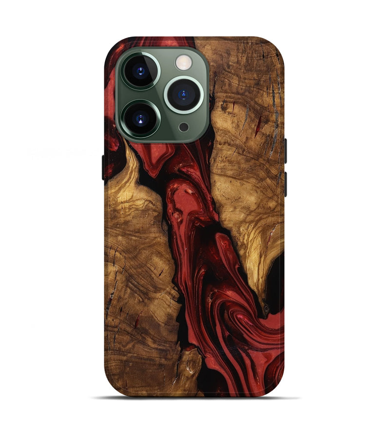 iPhone 13 Pro Wood Live Edge Phone Case - Kinslee (Ancient Olive, 818753)