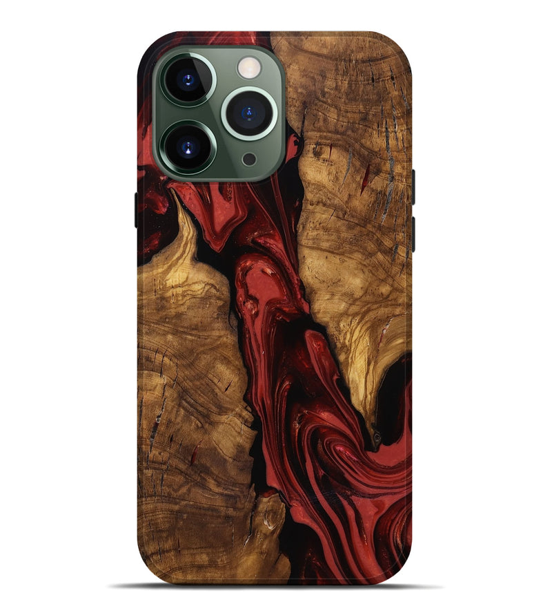 iPhone 13 Pro Max Wood Live Edge Phone Case - Kinslee (Ancient Olive, 818753)