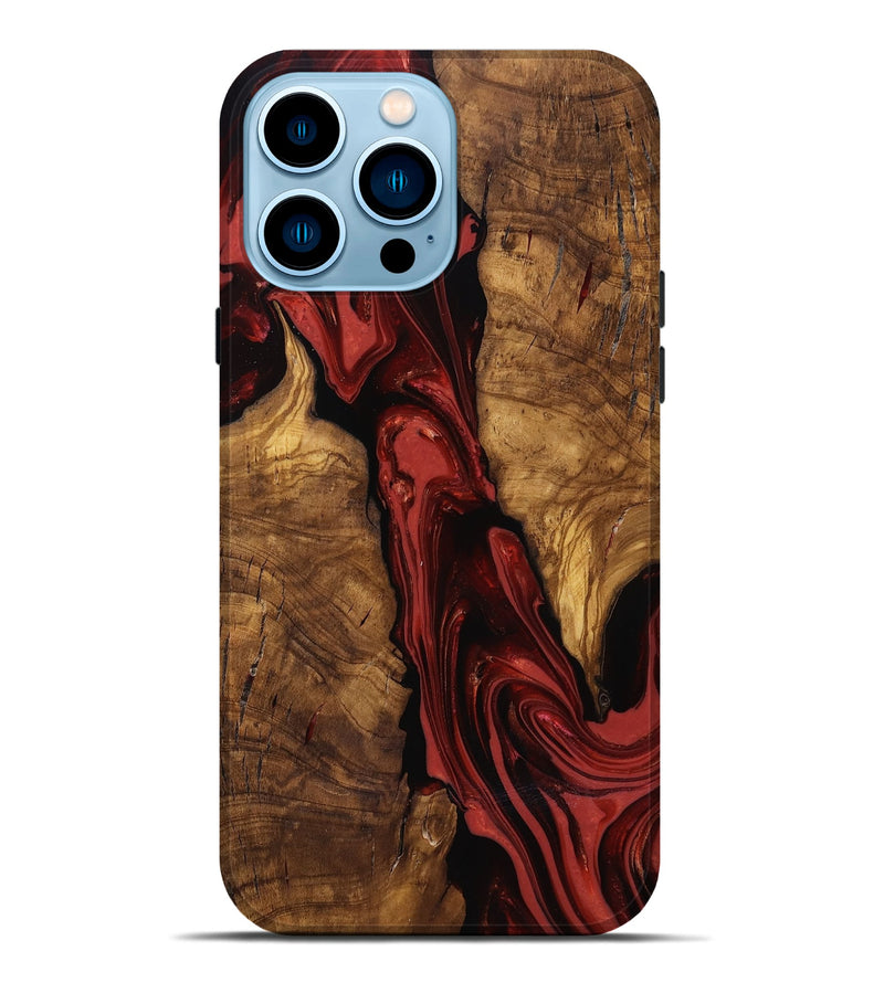 iPhone 14 Pro Max Wood Live Edge Phone Case - Kinslee (Ancient Olive, 818753)