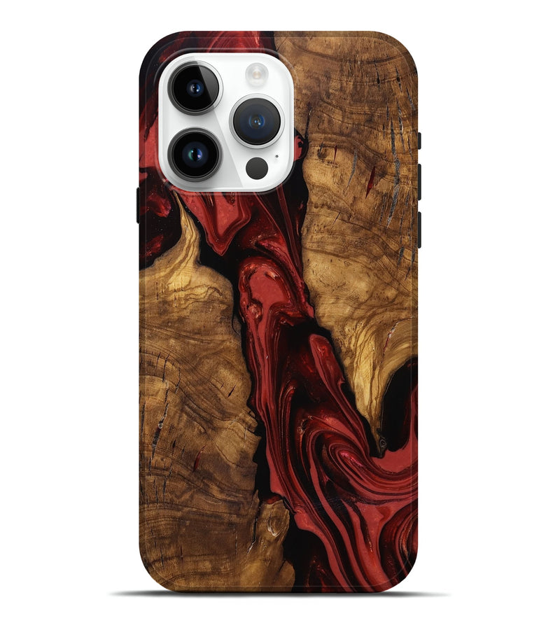 iPhone 15 Pro Max Wood Live Edge Phone Case - Kinslee (Ancient Olive, 818753)