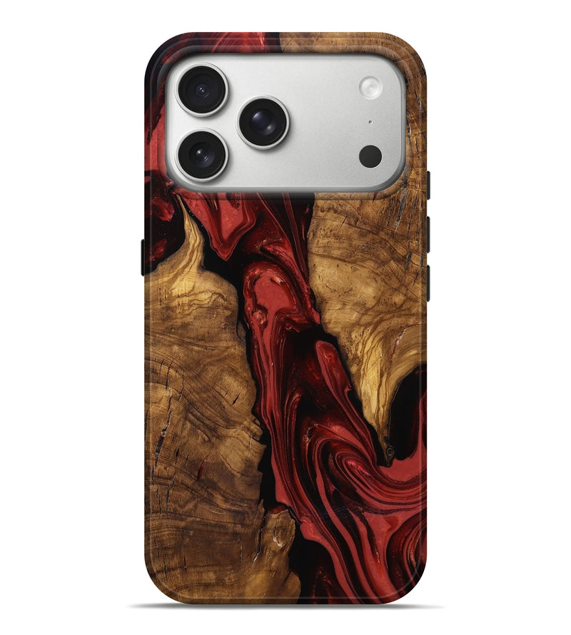 iPhone 17 Pro Max Wood Live Edge Phone Case - Kinslee (Ancient Olive, 818753)