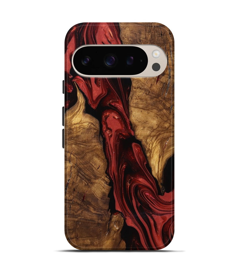Pixel 9 Wood Live Edge Phone Case - Kinslee (Ancient Olive, 818753)
