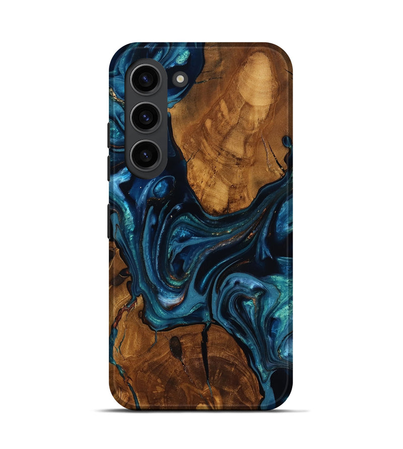 Galaxy S23 Wood Live Edge Phone Case - Chrissy (Ancient Olive, 818754)
