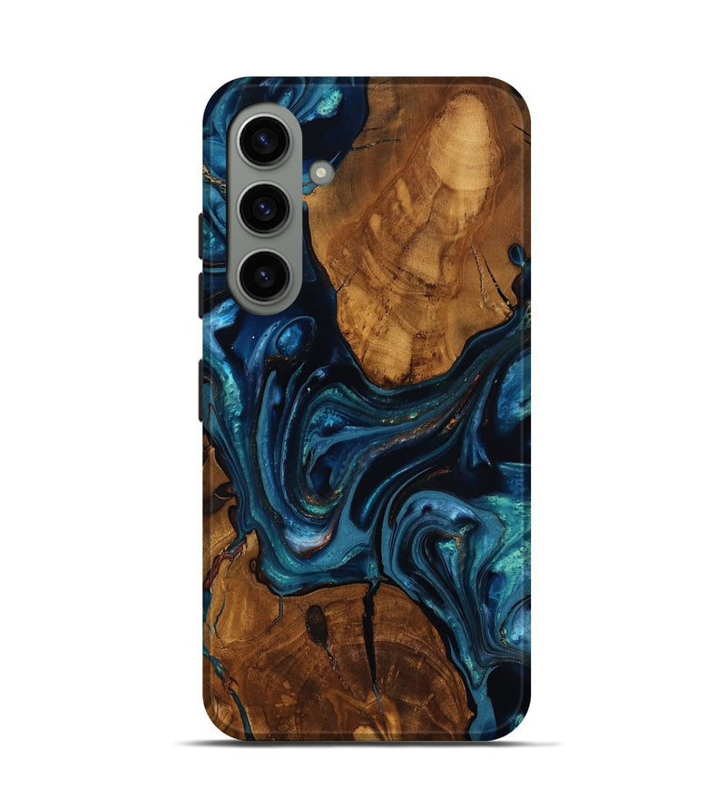 Galaxy S24 Wood Live Edge Phone Case - Chrissy (Ancient Olive, 818754)
