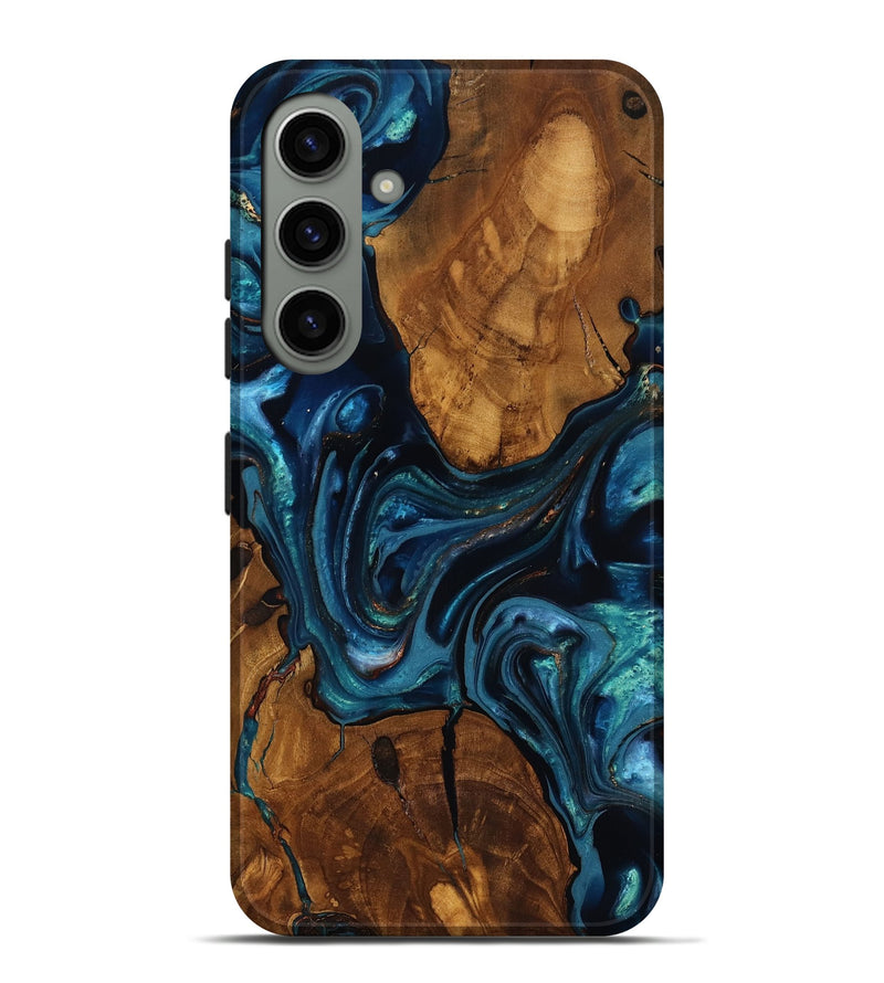 Galaxy S24 Plus Wood Live Edge Phone Case - Chrissy (Ancient Olive, 818754)