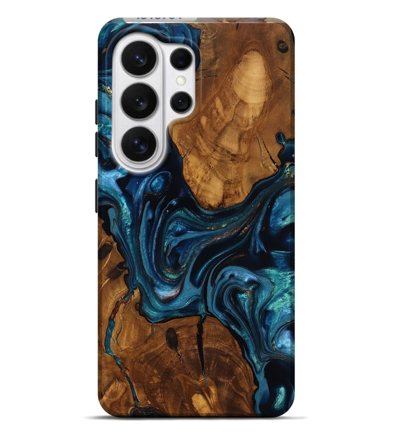 Galaxy S26 Ultra Wood Live Edge Phone Case - Chrissy (Ancient Olive, 818754)