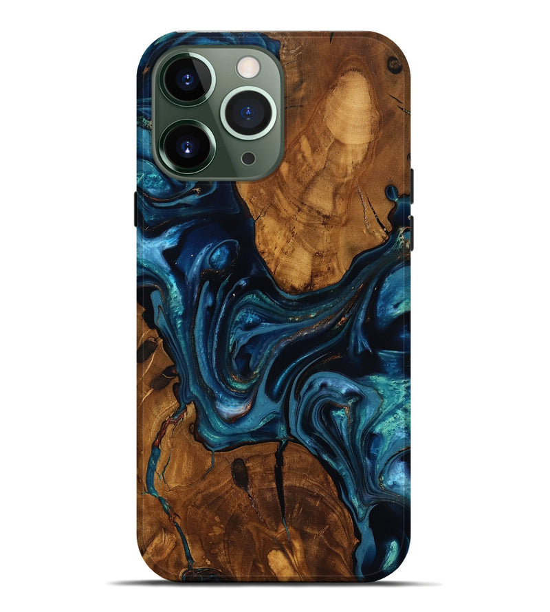 iPhone 13 Pro Max Wood Live Edge Phone Case - Chrissy (Ancient Olive, 818754)
