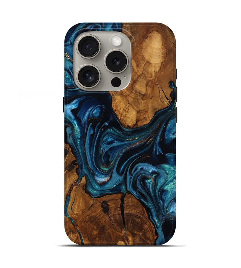 iPhone 16 Pro Wood Live Edge Phone Case - Chrissy (Ancient Olive, 818754)