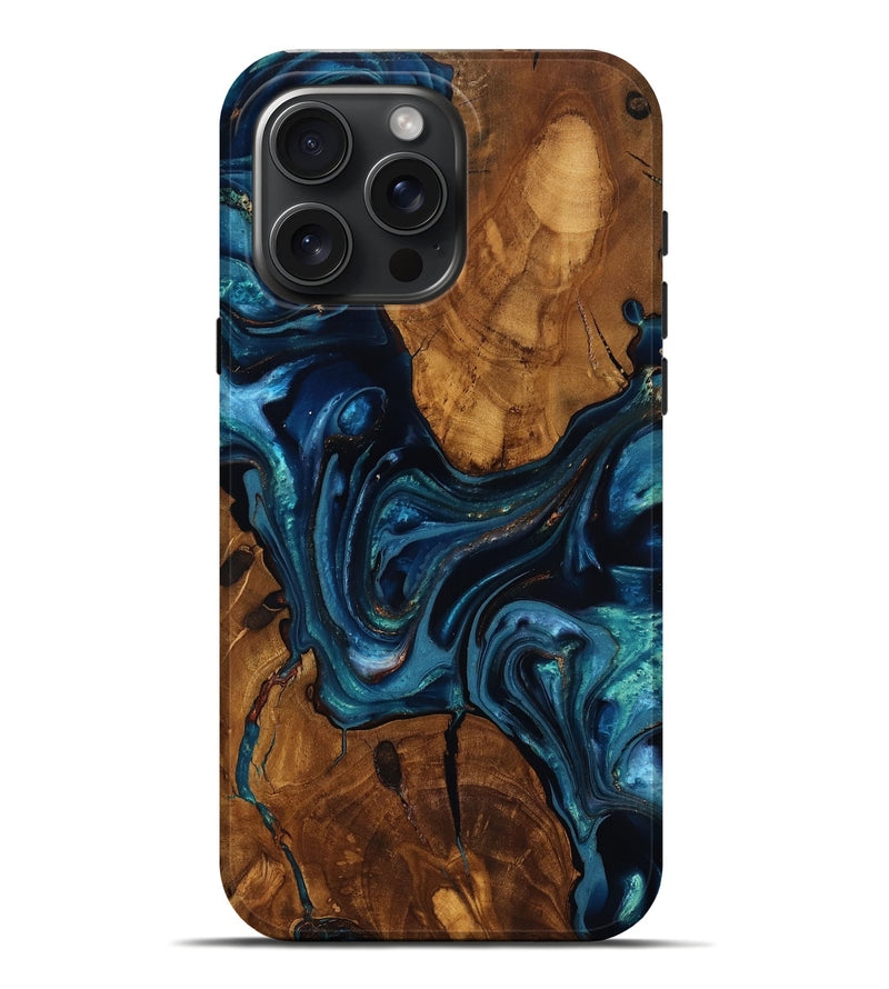 iPhone 16 Pro Max Wood Live Edge Phone Case - Chrissy (Ancient Olive, 818754)