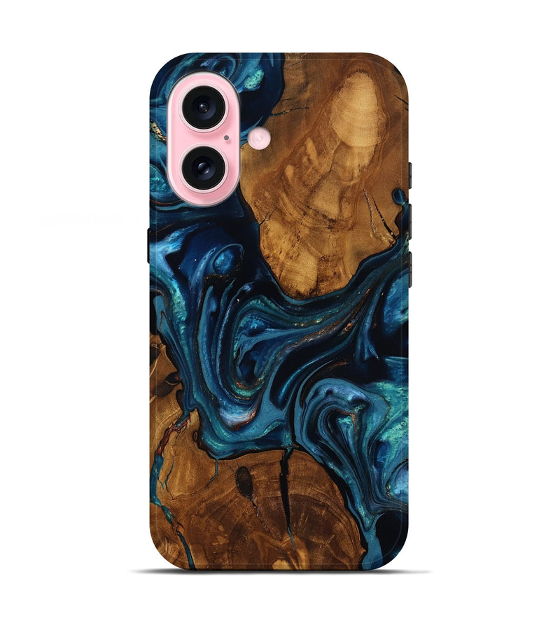 iPhone 17 Wood Live Edge Phone Case - Chrissy (Ancient Olive, 818754)
