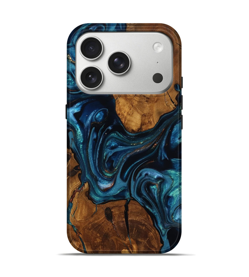 iPhone 17 Pro Wood Live Edge Phone Case - Chrissy (Ancient Olive, 818754)