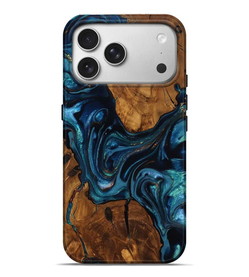 iPhone 17 Pro Max Wood Live Edge Phone Case - Chrissy (Ancient Olive, 818754)