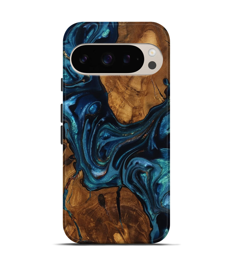 Pixel 9 Wood Live Edge Phone Case - Chrissy (Ancient Olive, 818754)